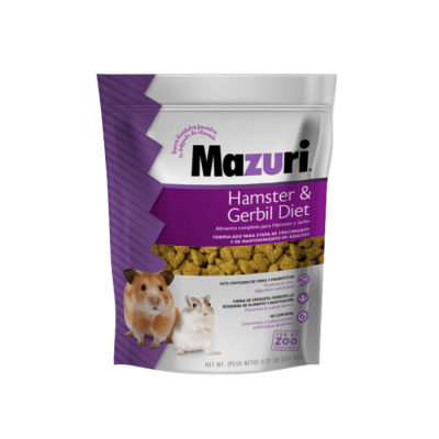 MAZURI HÁMSTER & GERBI DIET 350 GR