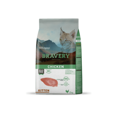 BRAVERY KITTEN 2 KG (SABOR POLLO)