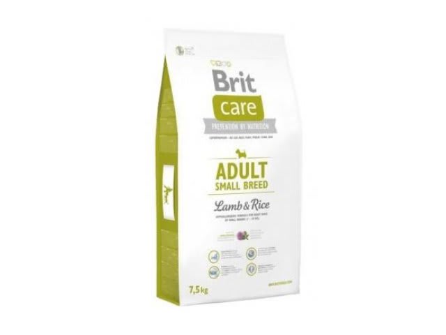 BRIT CARE ADULT SMALL BREED LAMB & RICE 7.5 KG1