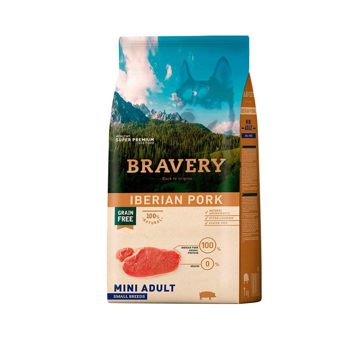BRAVERY MINI ADULT SABOR CERDO IBERICO 7KG1