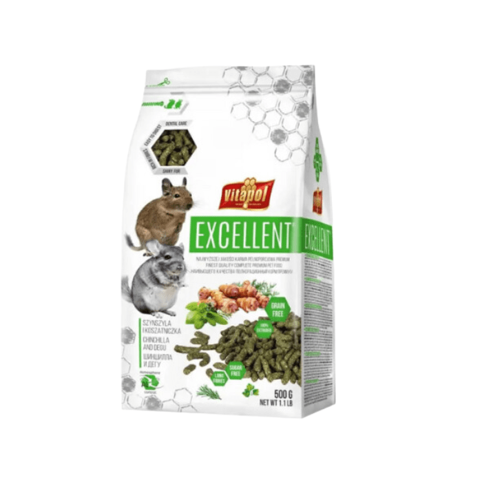 VITAPOL CHINCHILLA Y DEGU 500G1