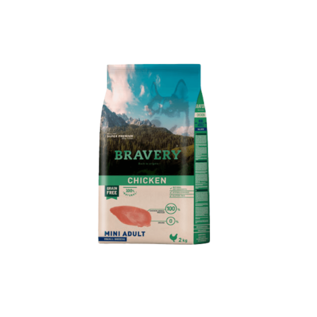 BRAVEY MINI PUPPY SABOR POLLO 2 KG1