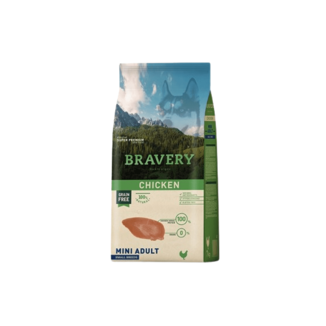 BRAVERY MINI ADULTO SABOR POLLO 2 KG1