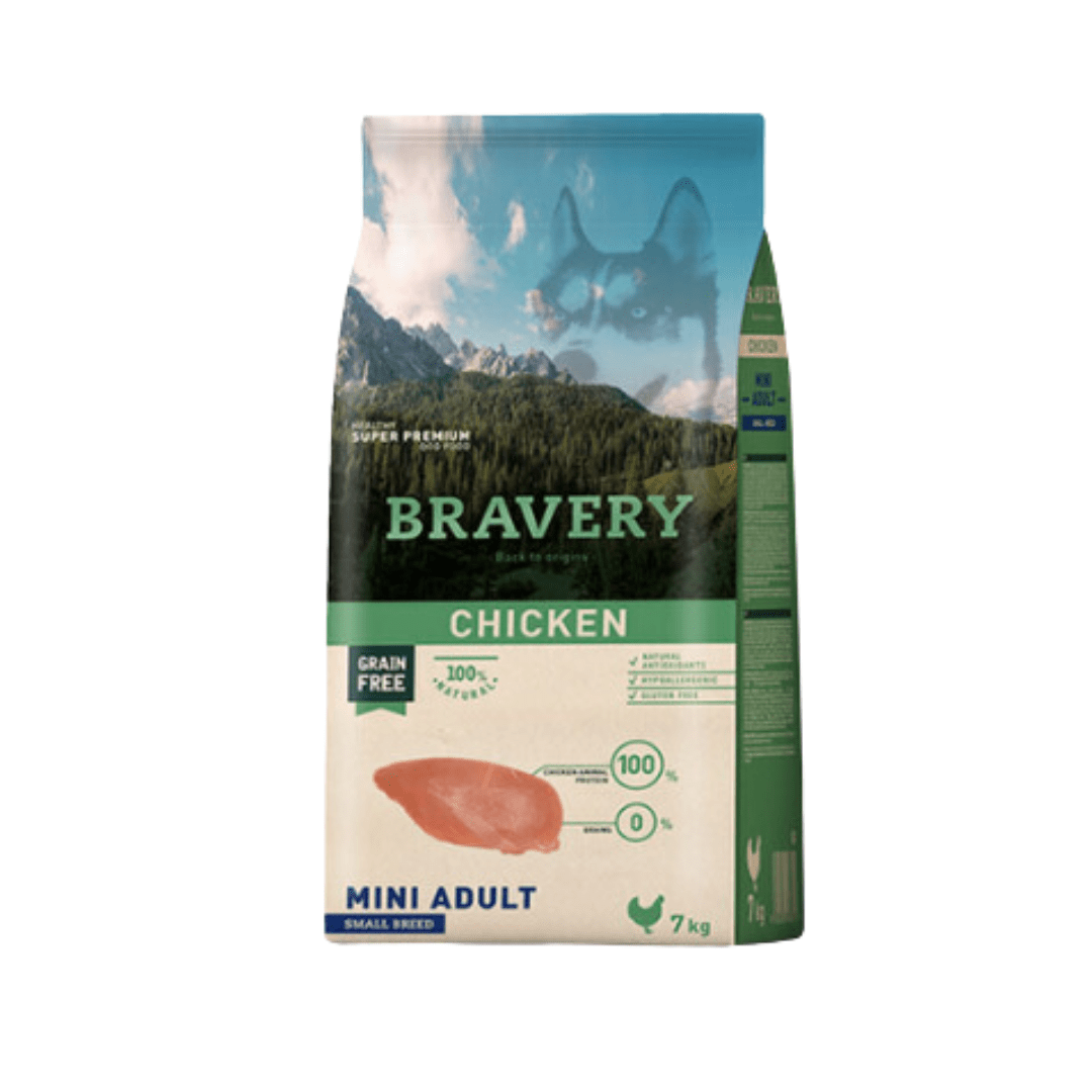 BRAVERY MINI ADULT SABOR POLLO 7KG1