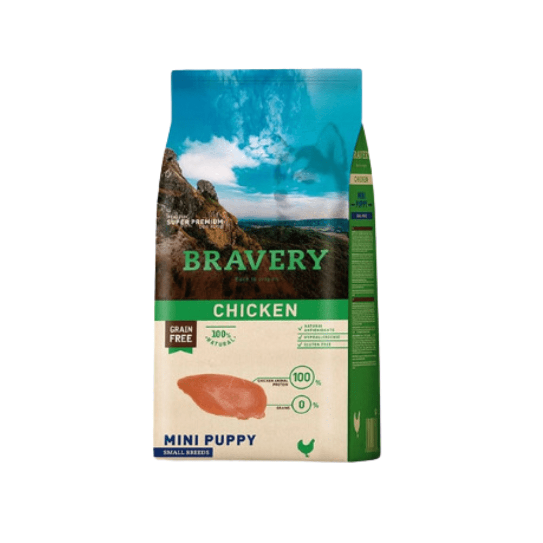 BRAVERY MINI PUPPY SABOR POLLO 7 KG1