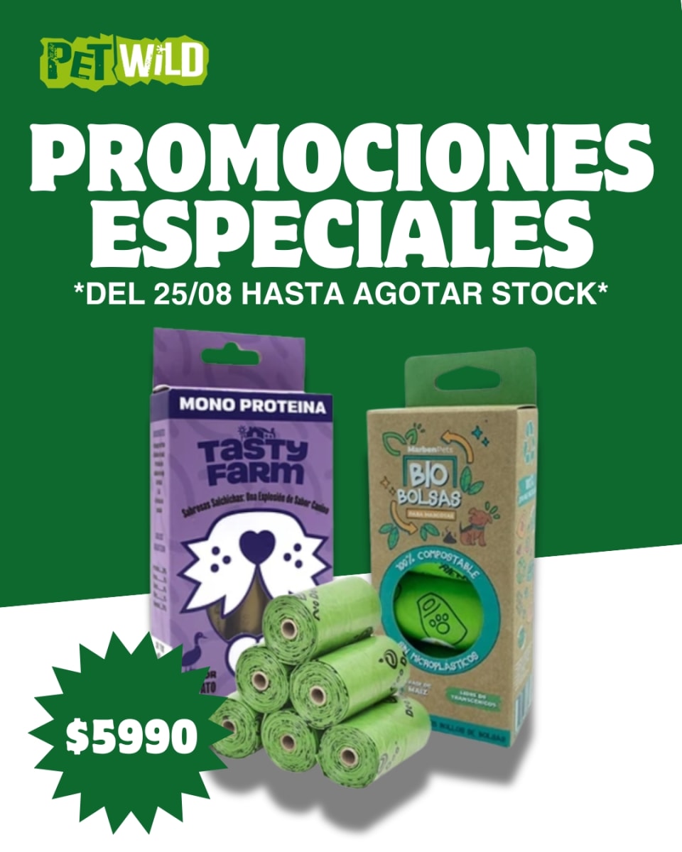 SALCHICHAS TASTY FARM 10 UNIDADES + BOLSAS BIODEGRADABLES1