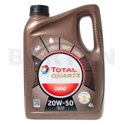 TOTAL QUARTZ 5000 SN 20W-50 API SN 4L