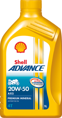 SHELL ADVANCE AX5 20W50 4T1