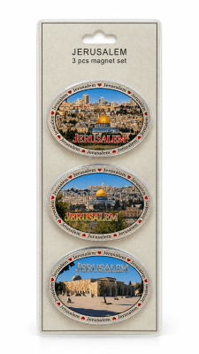Set 3 imanes Jerusalém Ciudad1