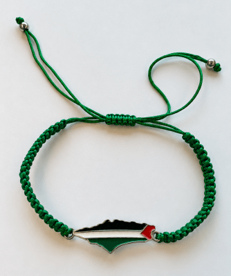Pulsera mapa palestina - verde1