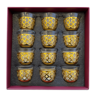 Juego de Tazas Tradición Dorada1