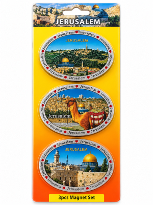 Set 3 imanes Jerusalém Camello1