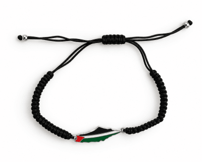 Pulsera mapa palestina - negra1