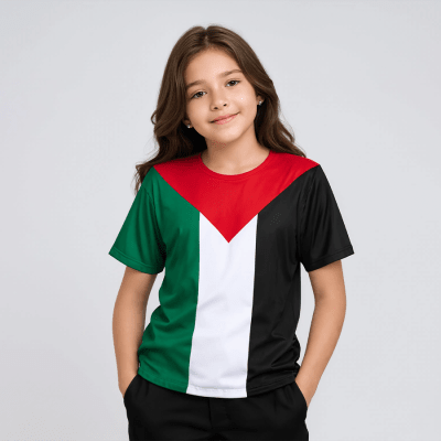 Polera bandera Palestina - Niño/a1