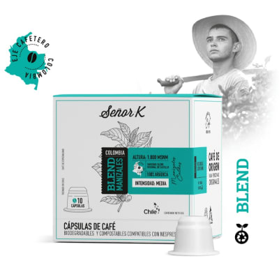 Cápsulas de café Blend Manizales tueste medio2