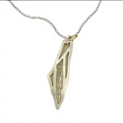 Collar mapa palestina Plateado