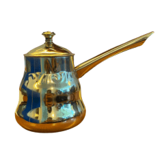 Tetera café árabe dorada