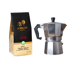 Café Marley + Cafetera