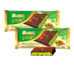 Pack 2 chocolate Ulker Dubai con Pistacho de 93 g