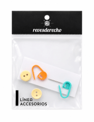 Aguja y botones Revesderecho