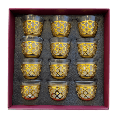 Juego de Tazas Tradición Dorada