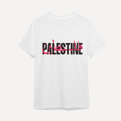 Polera Palestine graffiti