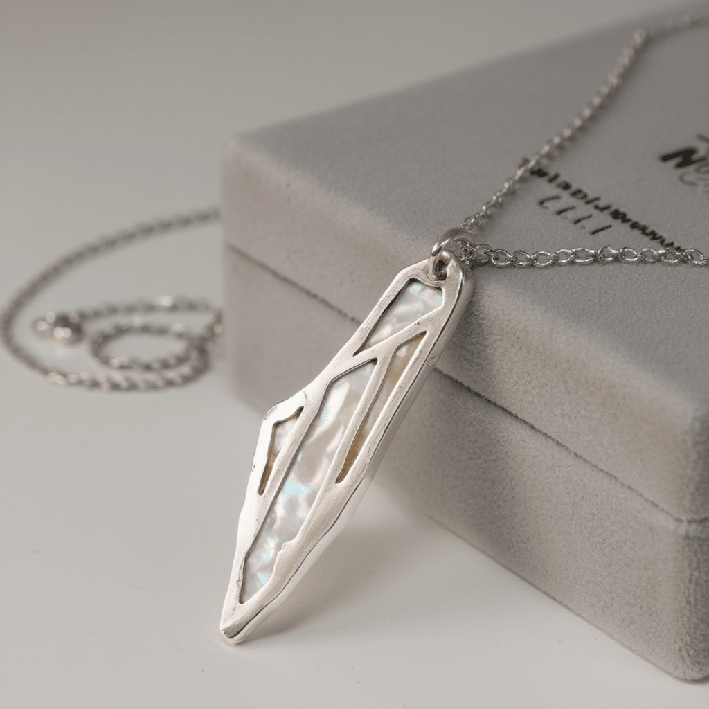 Collar mapa palestina Plateado2