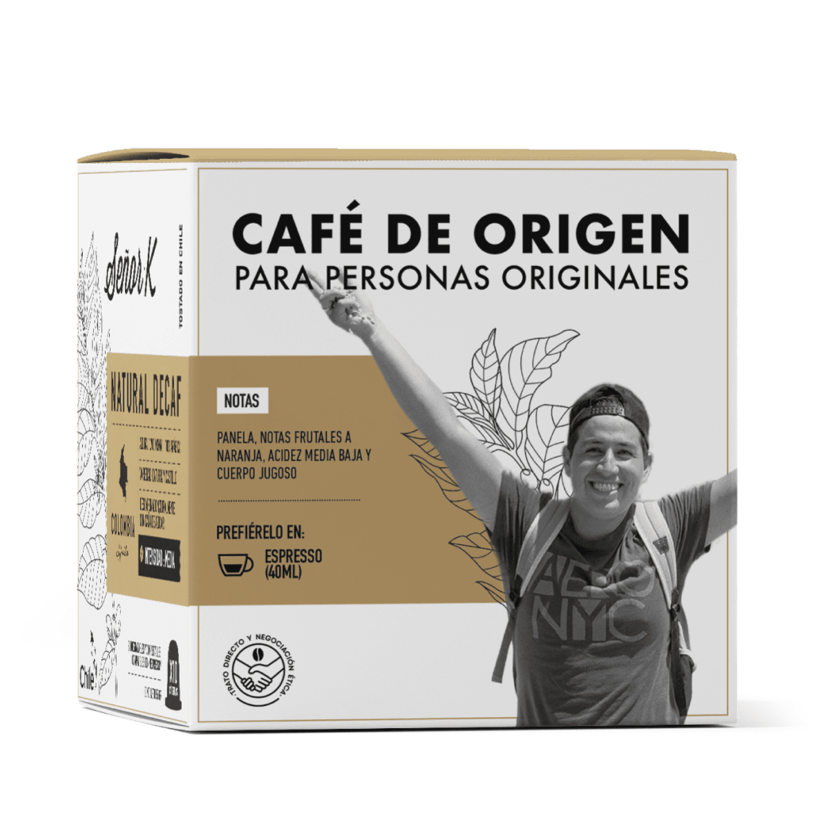 Cápsulas de café natural DECAF 2