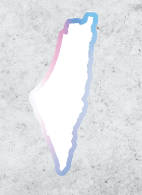 Sticker mapa palestina - blanco3