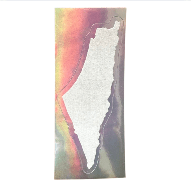 Sticker mapa palestina - blanco2