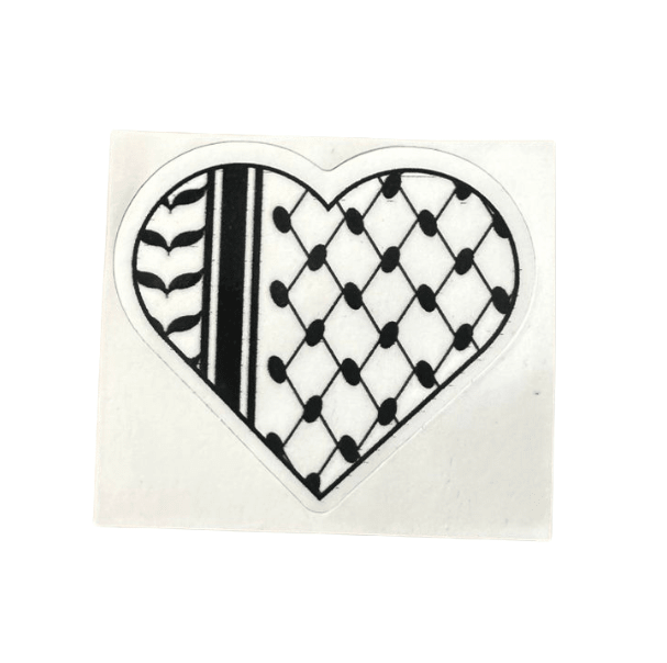 Sticker corazón Kheffiyeh2