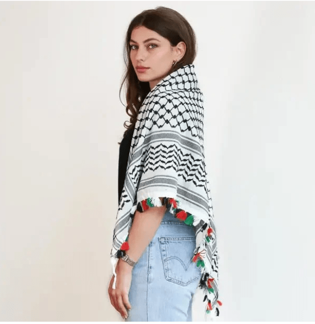 Keffiyeh pompones colores Hirbawi3