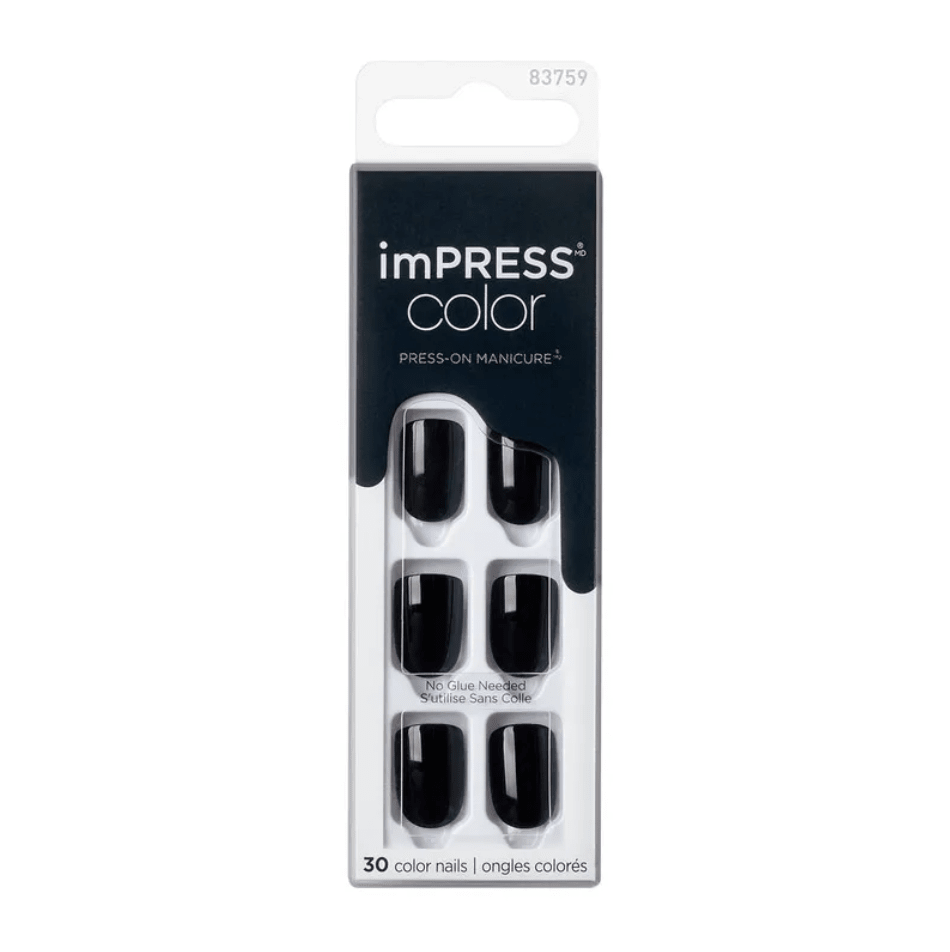 Uñas imPRESS color all black 0