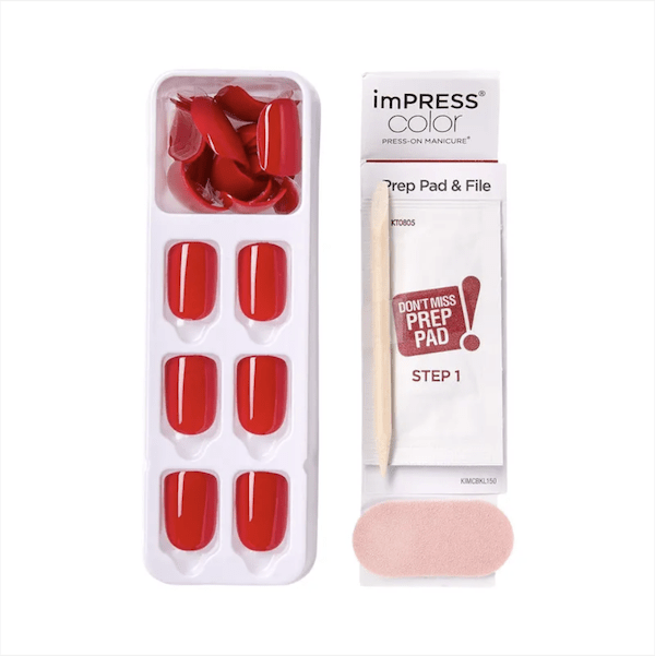 Uñas imPRESS color reddy or not2