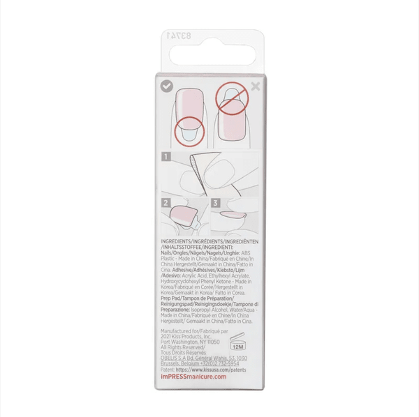 Uñas imPRESS color pick Me Pink4