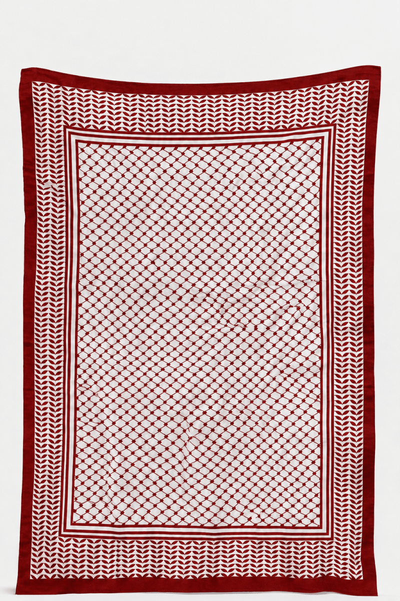 Frazada Keffiyeh rojo2