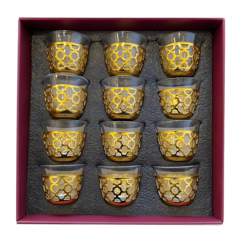 Juego de Tazas Tradición Dorada 0