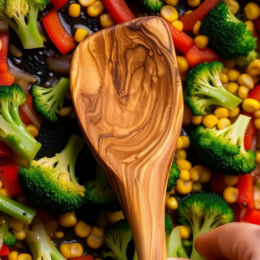 Cuchara de madera de olivo3