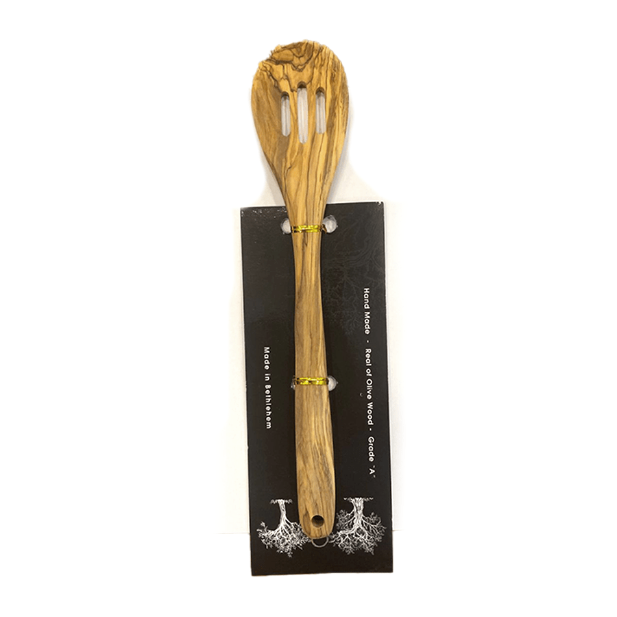 Espátula de madera de olivo 0