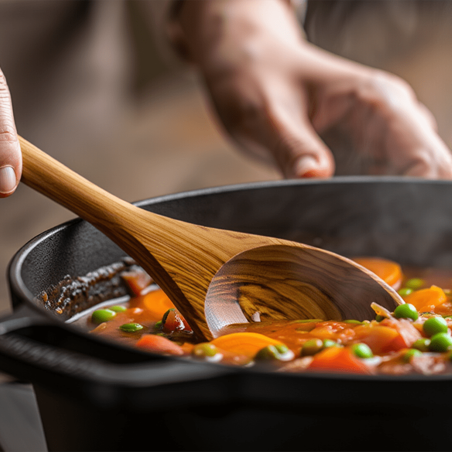 Cuchara de madera de olivo2
