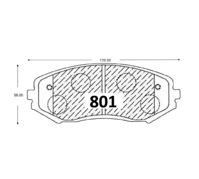 PASTILLA DE FRENO SUZUKI VITARA NOMADE GRAND VITARA GLX 