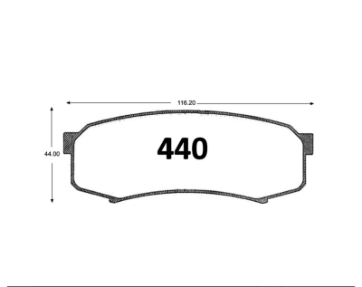 PASTILLA DE FRENO TOYOTA 4RUNNER CRUISER TRAS