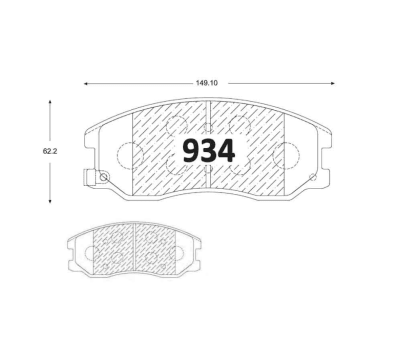 PASTILLA DE FRENO CHEVROLET CAPTIVA EQUINOX DEL