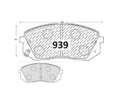 PASTILLA DE FRENO KIA GRAND CARNIVAL TUCSON SPORTAGE DEL
