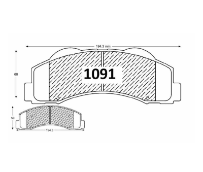PASTILLA DE FRENO FORD F-150 LARIAT  DEL