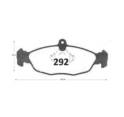 PASTILLA DE FRENO OPEL ASTRA OPEL CORSA CHEVROLET CORSA
