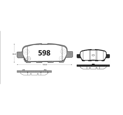 PASTILLA DE FRENO NISSAN MAXIMA X-TRAIL MURANO QASHQAI SM5 SM7 TIIDA 350 Z ALTIMA