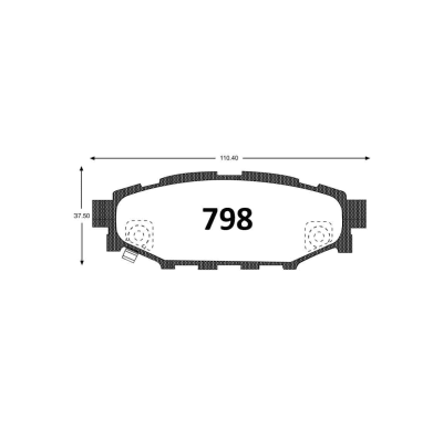 PASTILLA DE FRENO SUBARU LEGACY FORESTER IMPRESA LEGACY OUTBACK TRAS