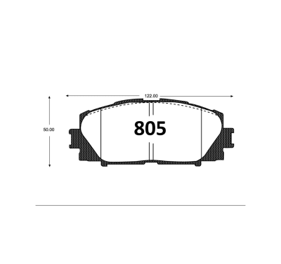 PASTILLA DE FRENO TOYOTA NEW YARIS PRIUS YARIS DEL 