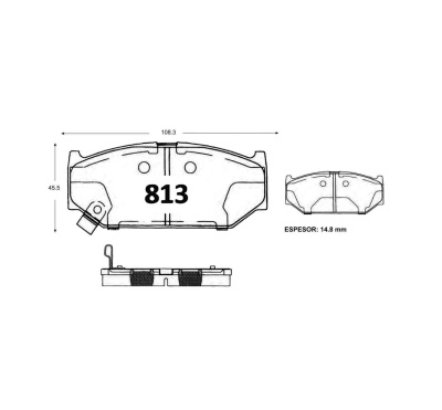 PASTILLA DE FRENO SUZUKI SWIFT DEL